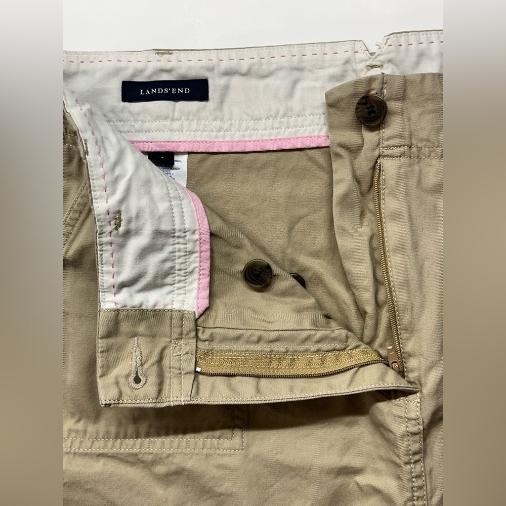 Lands End Women’s Tan Skirt Casual Skirt with Shorts Size 18P - Picture 5 of 14